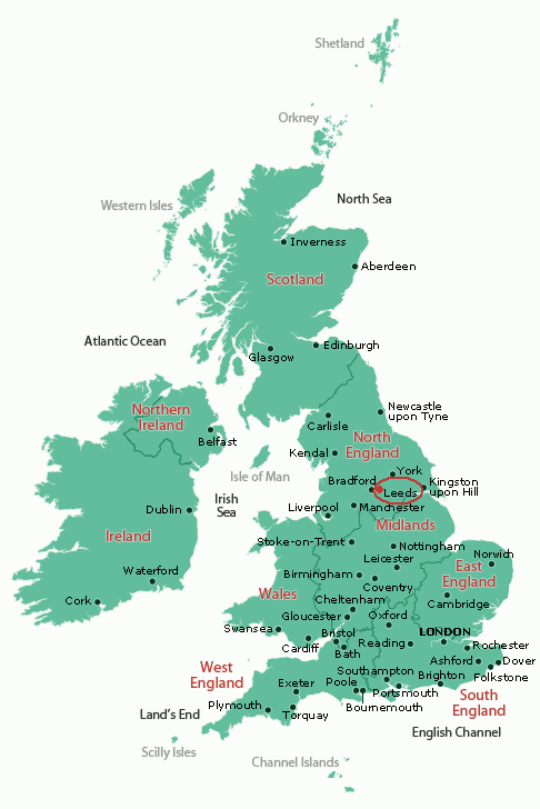 Map of UK, showing where Leeds is, click to enlarge