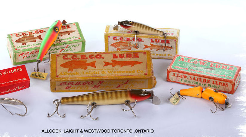 Vintage Tackle Box C. 1951 With Lures -  Canada
