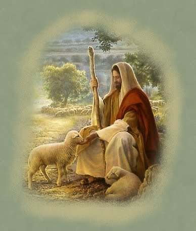Good Shepherd. Feeding Sheep