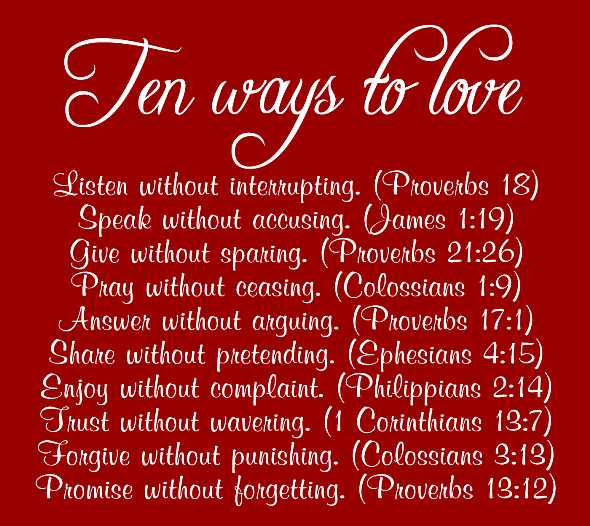 bible quotes about love